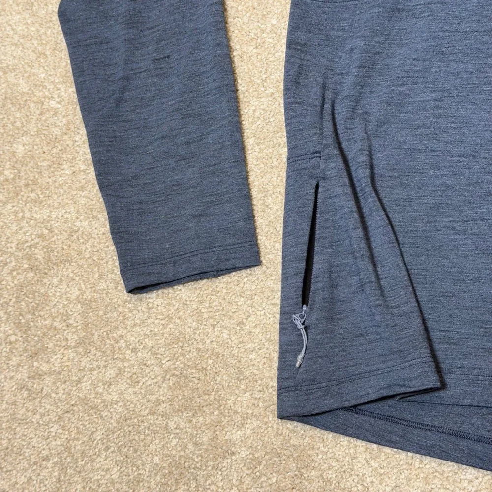 Lululemon‎ Metal Vent Tech 1/2 Zip Pullover Men XL Blue Heathered Activewear Gym